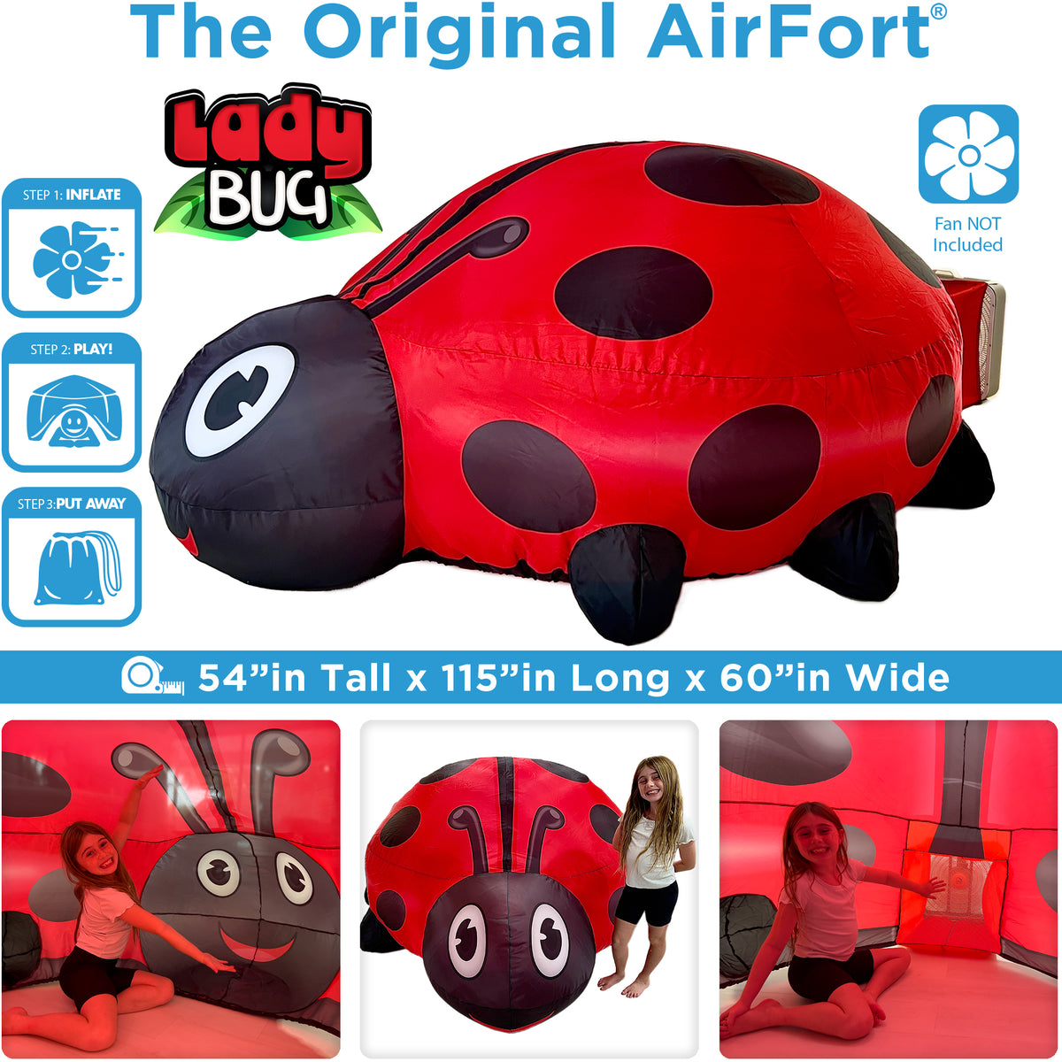 (Coming Soon, Pre-Order Now!) The Original AirFort - Ladybug