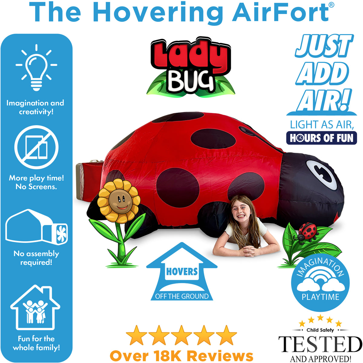 (Coming Soon, Pre-Order Now!) The Original AirFort - Ladybug