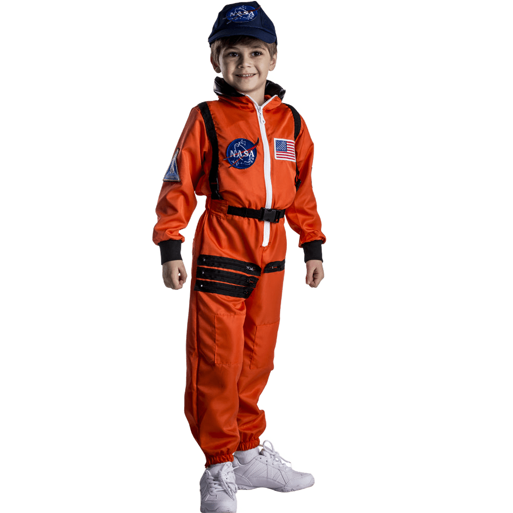 Orange NASA Astronaut Costume for Kids